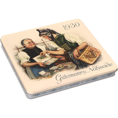 Gütermann Sada nití 30 špulek + plechová dóza "Vintage" ZDARMA