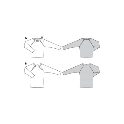 Střih Burda číslo 6151 svetr, mikina