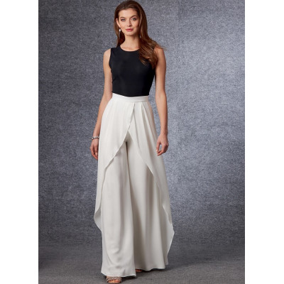 Střih Vogue 1702 kalhoty se sukní, Claire Shaeffer