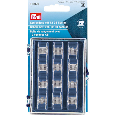 Plastové cívky CB (12 ks) v boxu PRYM