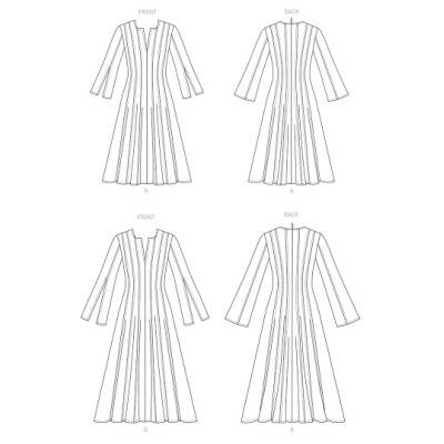 Střih Vogue 1724 šaty s princesovými švy