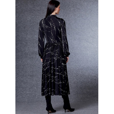 Střih Vogue 1721 šaty s nabíranou sukní, Guy Laroche