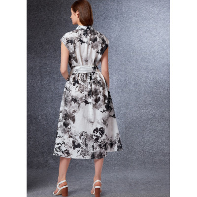 Střih Vogue 1747 košilové šaty (6 variant)