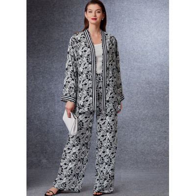 Střih Vogue 1749 vesta, sako bez podšívky, kalhoty