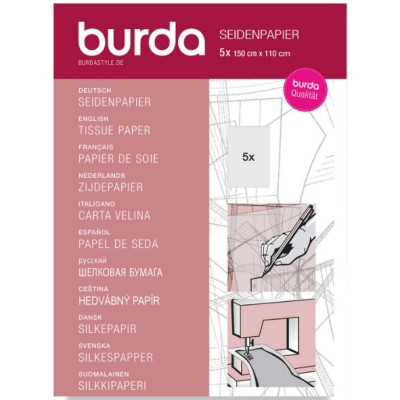 Hedvábný papír Burda, střihový papír