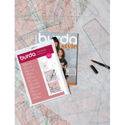 Hedvábný papír Burda, střihový papír