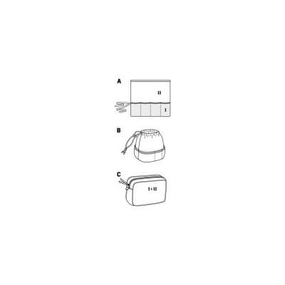 Střih Burda číslo 9276 kosmetická taštička, taštička na make-up