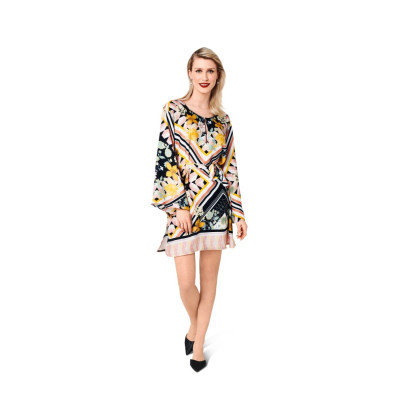 Střih Burda 6126, návod k šití: tunika, tunikové šaty