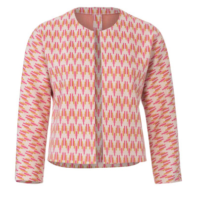 Střih Burda číslo 6123 otevřené sako bez límce, delší sako