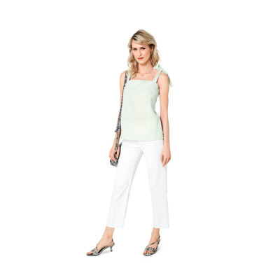 Střih Burda 6121, návod k šití: šaty na ramínka, top na ramínka, tílko