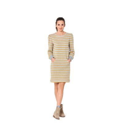 Střih Burda 6109, návod k šití: mikina, mikinové šaty