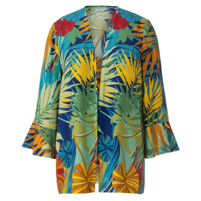 Střih Burda číslo 6107 lehké sako, kabátek pro plnoštíhlé