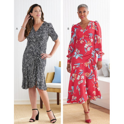 Střih Butterick 6807 šaty se stahováním