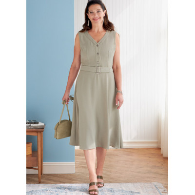 Střih Butterick 6809 košilové šaty