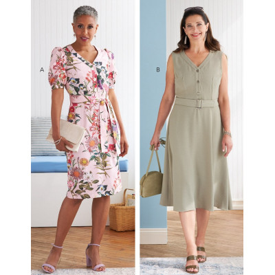 Střih Butterick 6809 košilové šaty