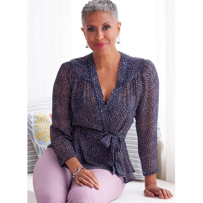 Střih Butterick 6828 zavinovací halenka