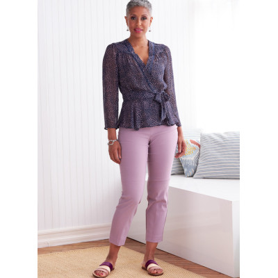 Střih Butterick 6828 zavinovací halenka