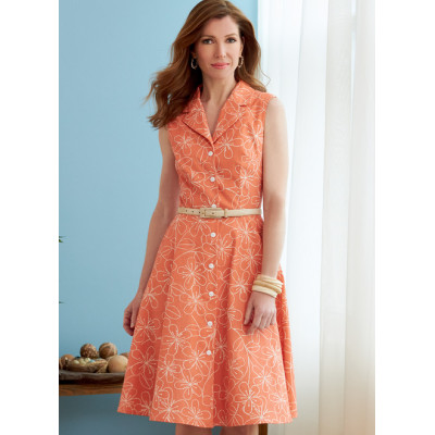 Střih Butterick 6843 košilové šaty