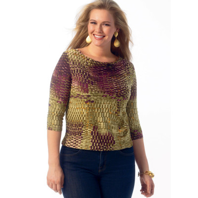 Střih Butterick 6847 tričko s vodou