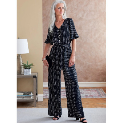 Střih Butterick 6779 šaty s volánky, overal