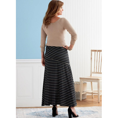 Střih Butterick 6818 dlouhá sukně, široká sukně