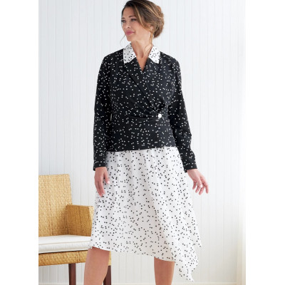 Střih Butterick 6820 zavinovací sako, sukně, kalhoty