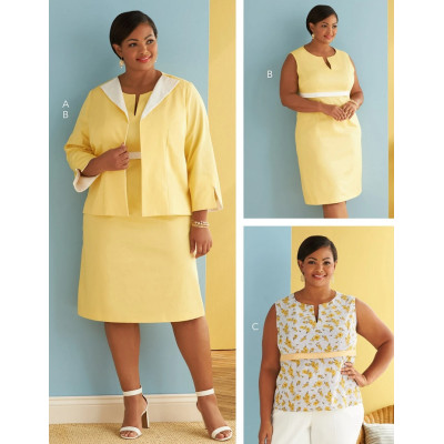 Střih Butterick 6822 krátké sako, šaty, top