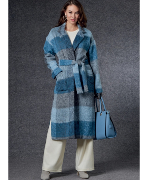 Střih Vogue 1758 rovný kabát, vesta, kalhoty s gumou v pase