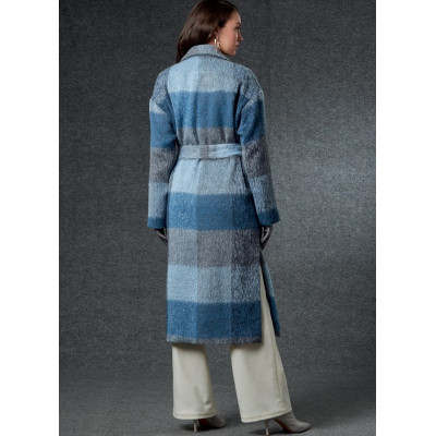 Střih Vogue 1758 rovný kabát, vesta, kalhoty s gumou v pase