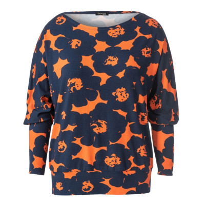 Střih Burda 6098, návod k šití: volné tričko se 3/4 rukávem pro plnoštíhlé