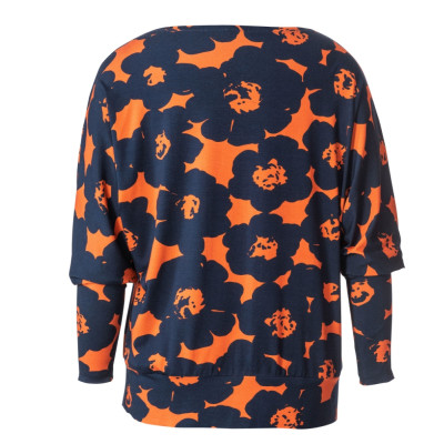 Střih Burda 6098, návod k šití: volné tričko se 3/4 rukávem pro plnoštíhlé