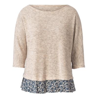 Střih Burda 6098, návod k šití: volné tričko se 3/4 rukávem pro plnoštíhlé