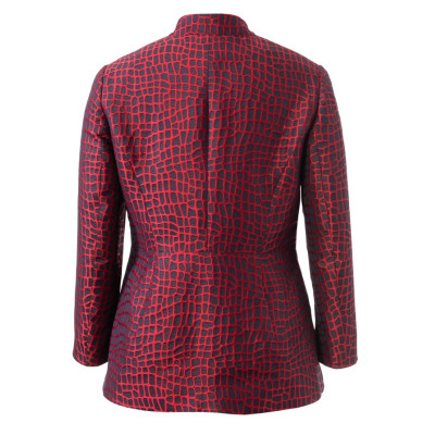 Střih Burda 6096, návod k šití: sako peplum pro plnoštíhlé dlouhé sako