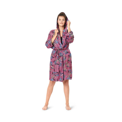 Střih Burda 6094, návod k šití: župan pro plnoštíhlé