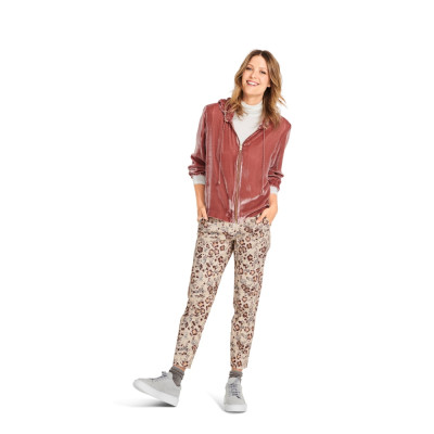 Střih Burda 6088, návod k šití: mikina na zip s kapucí, sako na zip, dlouhá bunda s kapucí, pláštěnka