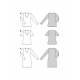 Střih Burda 6075, návod k šití: tričko, tričkové šaty