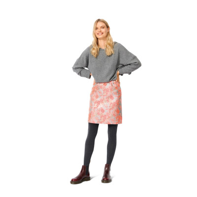 Střih Burda 6073, návod k šití: rovná sukně s gumou v pase