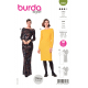 Střih Burda 6068, návod k šití: pouzdrové šaty s výstřihem na zádech, plesové šaty