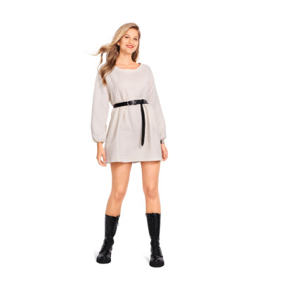 Střih Burda 6055, návod k šití: volné šaty, pohodlné šaty