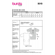 Střih Burda 6046, návod k šití: mini šaty s výstřihem na zádech