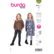 Střih Burda 9274, návod k šití: dětská halenka, halenkové šaty
