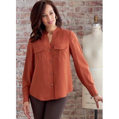 Střih Butterick 6856 košile, propínací halenka