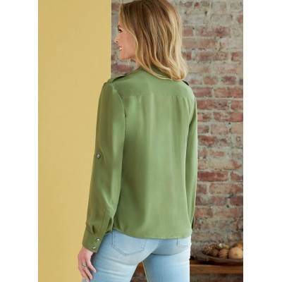 Střih Butterick 6856 košile, propínací halenka
