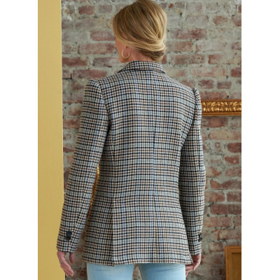 Střih Butterick 6862 sako na jeden knoflík, sametové sako