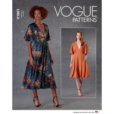 Střih Vogue 1801 empírové šaty