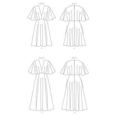 Střih Vogue 1801 empírové šaty