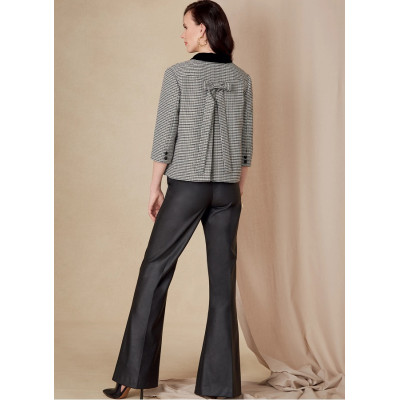 Střih Vogue 1831 krátké sako, zvonové kalhoty