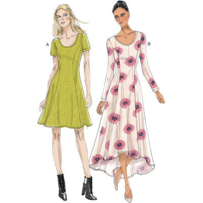 Střih Vogue 9199 tričkové šaty