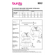Střih Burda 6002, návod k šití: halenkové šaty, halenka