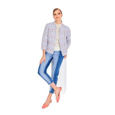 Střih Burda 6006, návod k šití: krátké otevřené sako